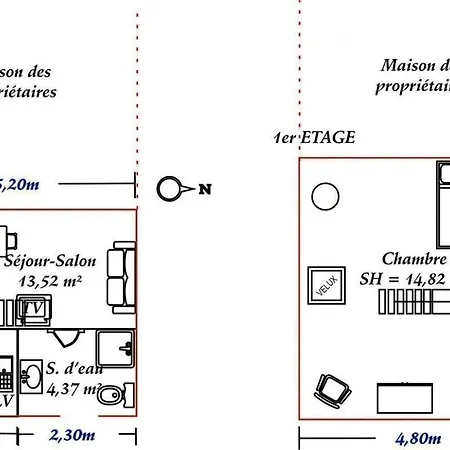 Gite Gites De France - La Cecileve Ferienhaus *